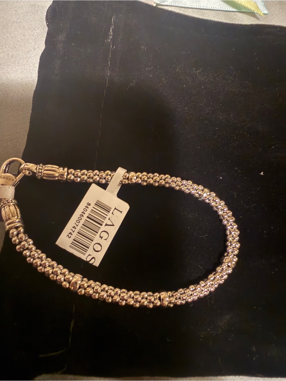 Lagos silver caviar bracelet